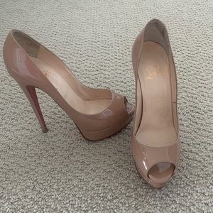 Christian Louboutin open toe heels